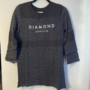 Diamond Supply Company Women's Stone Cut 3/4 Sleeve T-Shirt - Small - NWT